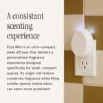 Pura Mini Smart Fragrance Diffuser for Small Spaces Adjustable Smart Home Device with LED Light & Automatic Vial Detection - Includes 1 Scent Refill; Linens & Surf - Image 4