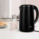 Secura Original Stainless Steel Double Wall Electric Water Kettle 1.8 Quart with Auto Shut-Off & Boil-Dry Protection, Black Onyx SWK-1701DA/HB-3227B - Image 6