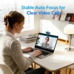 4K Webcam for PC with Stable Auto Focus, Smooth Video, 2 Noise-Cancelling Microphones, USB Plug & Play, with Adjustable Stand, Ideal for Online Teaching, Meetings, and Remote Communication - Image 4