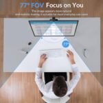 4K Webcam for PC with Stable Auto Focus, Smooth Video, 2 Noise-Cancelling Microphones, USB Plug & Play, with Adjustable Stand, Ideal for Online Teaching, Meetings, and Remote Communication - Image 7