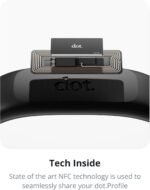 dot. Band - Digital Business Card Wristband - Tap Compatible with iPhone & Android (Black) - Image 3