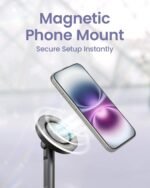 KraftGeek Magnetic Phone Tripod for iPhone MagSafe – 66'' Automatic Selfie Stick with Remote, Portable Tripod Stand for Video Recording, Travel, Vlogging (Black) - Image 3