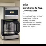 Braun BrewSense 12-Cup Drip Coffee Maker, Stainless Steel - PureFlavor & Fast Brew System - Three Brew Modes - 24-Hour Programmable Timer - Dishwasher Safe - Image 3