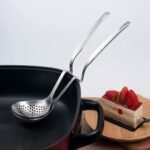 IMEEA Hot Pot Ladle Set Slotted Spoons for Cooking SUS304 Stainless Steel Soup Ladles for Serving, 12-Inch - Image 3