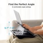 HUANUO Laptop Desk, Portable Laptop Stand Fits Up to 15.6 Inch Laptops, Adjustable with 8 Angles Lap Desks for Adults - Dual Cushion Desk for Sofa, Bed, Car or Work Table - Image 3