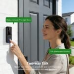 1080p Wireless Wi-Fi Video Doorbell Camera for Home Safety, Night Vision, Two Way Audio, Cloud Storage, Smart AI Motion Detection, Live View, Battery Powered, Indoor Outdoor Surveillance - Image 3
