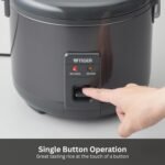Tiger JNP-S18U-KY 10 Cup Capacity White Rice Cooker with Non-Stick Inner Pot, Retractable Power Cord, and Keep Warm up to 12 hours (Obsidian Black) - Image 3