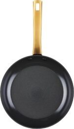 Farberware Forged Induction Ceramic Nonstick Pots and Pans Set with Lids and Kitchen Cooking Tools - Dishwasher Safe, Suitable for All Stovetops, 12 Piece Cookware Set - Black and Gold - Image 6