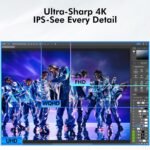 Computer Monitor, 4K Computer Monitor (3840 x2160) up to 120Hz, Gaming Monitor 32", Gaming Monitors w/ 99% sRGB, AMD FreeSync, IPS Panel,Computer Monitors w/ 1ms Display, VESA Mountable, Black - Image 3