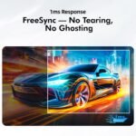 Computer Monitor, 4K Computer Monitor (3840 x2160) up to 120Hz, Gaming Monitor 32", Gaming Monitors w/ 99% sRGB, AMD FreeSync, IPS Panel,Computer Monitors w/ 1ms Display, VESA Mountable, Black - Image 5