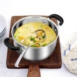 TeamFar 3 Quart Stock Pot, Stainless Steel Stock Pasta Soup Pot with Lid, Tempered Glass Lid & Double Heat-Proof Handles, Non-Toxic & Healthy, Heavy Duty & Dishwasher Safe - Image 6