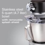 Hamilton Beach Professional All-Metal Stand Mixer with Specialty Attachment Hub, 5 Quart Bowl, 12 Speeds, Includes Flat Beater, Dough Hook, Whisk (63240) - Image 3
