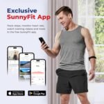 Sunny Health & Fitness Heart Rate Monitor Armband with LED Indicator, Step Counter - HR200 - Image 4