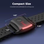 Sunny Health & Fitness Heart Rate Monitor Armband with LED Indicator, Step Counter - HR200 - Image 6