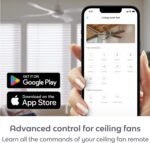 BOND | Add Wifi to Ceiling Fan, Fireplace or Motorized shades | Works with Alexa, Google Home | Remote Control with App | Works with iPhone or Android - Image 4