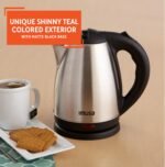 IMUSA USA GAU-18220 1.8 Liter Cordless Stainless Steel Electric Tea Kettle with Easy To Serve Pouring Spout - Image 4