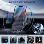 Phone Mount for Car Holders Cell Phon Holder Hands Free Phone Stand for Car Vent Automobile Mount Fit iPhone Android Smartphoe Universal Camera Mount Stabilizers - Image 4