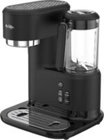 Mr. Coffee 3-in-1 Single-Serve Iced and Hot Coffee/Tea Maker with Blender with Reusable Filter, Scoop, Recipe Book, 2 Tumblers, Lids and Straws, Black - Image 3