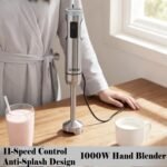 Handheld immersion Blender 11-Speed, 1000W Immersion Blender with Anti-Splash Design, Stainless Steel Blade for Blending Soup, Smoothies, Mayonnaise,Making Food Is More Convenient - Image 4
