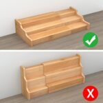 Spice Rack Kitchen Cabinet Organizer- 3 Tier Bamboo Expandable Display Shelf Yellow - Image 3