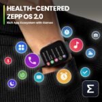 Amazfit Renewed Bip 5 Smart Watch for Men & Women, Alexa Built-in, GPS, Bluetooth Call, 10-Day Long Battery, Refurbished Health Fitness Tracker, Smartwatch for Android Phone & iPhone(Black) - Image 6