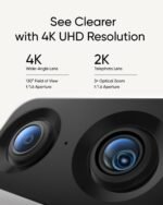 eufy Security 4K UHD Indoor Cam S350, Dual Cameras, 8× Zoom, 360° Pan & Tilt Security Cmera,AI Auto-Tracking,Baby/Pet/Nanny Camera, Human/Pet Detection, 2.4G/5G Wi-Fi - Image 3