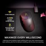 Corsair Sabre v2 PRO Ultralight FPS Wireless Gaming Mouse – 33,000 DPI, 36g Weight, 8,000Hz Hyper-Polling, Mechanical Switches, Up to 70-Hour Wireless Battery Life, Web Hub – Black - Image 4