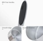 Measuring Cups : U-Taste 18/8 Stainless Steel Measuring Cups and Spoons Set of 10 Piece, Upgraded Thickness Handle(Black) - Image 5