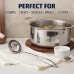 Zulay Kitchen Stainless Steel Soup Ladle - 13” Large Ladle for Soups, Stews & Sauces - Durable, Heat-Resistant, Rust-Proof & Dishwasher Safe Kitchen Utensil with Ergonomic Handle - Image 3