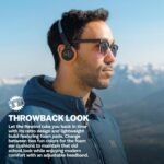 JLab Rewind 2 Wireless Retro Headphones, 20+ Hours Playtime, App Support, Bluetooth Multipoint + Wireless Sharing, Custom EQ3 Sound, Music Controls, Throwback 80s 90s Design, Black - Image 3