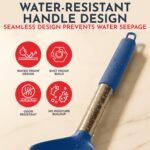450°F Heat Resistant Silicone Kitchen Utensils Set - 34 Pieces Blue Cooking Utensils-Set for Nonstick Cookware - Silicone Spatulas Set, Stainless Steel Handle & Other Kitchen accessories - Image 4