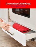 Betty Crocker Pizza Maker Plus, 12" Indoor Electric Grill, Nonstick Griddle Pan for Pizzas, Quesadillas, Tortillas, Nachos and more, 12" Electric Griddle for Delicious Meals and Snacks, Red - Image 5