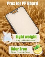 Titanium Cutting Boards for Kitchen, Non Toxic 2-in-1 Cutting Board, Chopping Boards for Meat Vegetable, Easy to Clean Large Size 16”×11” - Image 4