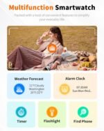 Smart Watch for Men Women Bluetooth Call, 1.85" HD Touch Screen AI Voice Smartwatch, Fitness Tracker with Sleep/Heart Rate Monitor, IP68 Waterproof, 100+ Sports Modes for Android & iOS - Image 4