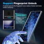 AACL 3D Curved Tempered Glass for Samsung Galaxy S23 Ultra Screen Protector, 9H Glass for S23 Ultra 5G, Scratch Proof, Easy Installation Frame, Bubble Free, Case Friendly [3 Pack] - Image 4