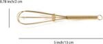 GEPOR Mini Whisks 5 inch 4Pcs Gold - Image 3