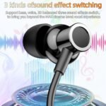 Neckband Bluetooth Headphones, 6.0 Bluetooth 100 Hours Playtime，IPX7 Sports Waterproof Earbuds with Microphone Noise Cancelling with HiFi Speakers Multiple Switchable Sound Modes - Image 5