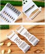 7 in 1 Vegetable Cutter,Handheld Plastic Multifunction Kitchen Peeler Grater Slicer Tool,for Vegetable, Fruit,Cucumber,Potato,Carrots,Cheese(Red) - Image 6