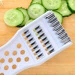 7 in 1 Vegetable Cutter,Handheld Plastic Multifunction Kitchen Peeler Grater Slicer Tool,for Vegetable, Fruit,Cucumber,Potato,Carrots,Cheese(Red) - Image 7