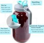 GMSWEET Mason Jar Cold Brew Coffee Maker 64 OZ (2 Quart) Wide Mouth Cold Brew Pitcher With Brew Filter For Coffee, Iced Tea, Sun Tea, Lemonade - Image 5