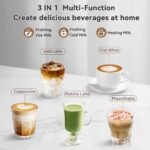 Secura Milk Frother, Electric Milk Steamer Stainless Steel, 8.4oz/250ml Automatic Hot and Cold Foam Maker and Milk Warmer for Latte, Cappuccinos, Macchiato, 120V - Image 3