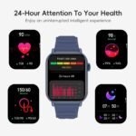 Smart Watch Sports Pedometer, Fitness Tracker Bluetooth Call Heart Rate Blood Oxygen Sleep Monitor,100 Sports Modes Waterproof for iOS Android Men's Women's Smart Watch (Black) - Image 5