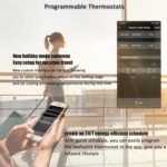 Smart Thermostats for Home, Digital Thermostat with App, WiFi Thermostats for Home Heat Pumps, Cooling Heating & Auto, Includes C-Wire Adapter, LCD Screen/Voice Control/Weather/Energy Saving - Image 5