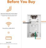 Amazon Basics Smart In-Wall Outlet, Works with Alexa Only, 15 Amps, 2.4 GHz Wi-Fi, No Hub Required, White - Image 5