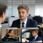 Bluetooth Earpiece V6.1,Wireless Handsfree Headset with Mic,CVC8.0 Noise Cancelling Headset,100 Hrs Talk Time Driving Headset for Android, iOS,Laptop,Office,Truck Driver,Crystal Black - Image 3