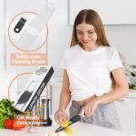 Lemon Zester Tool 4-in-1 with Channel Knife, Grater, Peeler & Stripper, Stainless Steel Citrus Zester for Kitchen, Cheese, Vegetables, Dishwasher Safe - Image 3