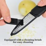 Lemon Zester Tool 4-in-1 with Channel Knife, Grater, Peeler & Stripper, Stainless Steel Citrus Zester for Kitchen, Cheese, Vegetables, Dishwasher Safe - Image 5