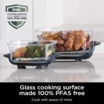 Ninja Crispi Air Fryer, Microwave, Freezer & Dishwasher Safe, Non Toxic Glass Portable Cooking System, 4 QT & 6 Cup Glass Containers with Storage Lids, Easy Meals, Air Fry, Bake, Blue (Renewed) - Image 6