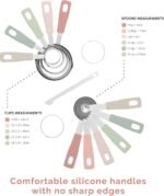 Measuring Cups and Measuring Spoons Set of 14 - Stainless Steel Measuring Cups and Spoons Set, Includes 1/8 Teaspoon Measuring Spoon, 1/8 Cup Measuring Cup, Leveler Dry (14, Country Chic) - Image 4