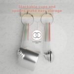 Measuring Cups and Measuring Spoons Set of 14 - Stainless Steel Measuring Cups and Spoons Set, Includes 1/8 Teaspoon Measuring Spoon, 1/8 Cup Measuring Cup, Leveler Dry (14, Country Chic) - Image 5